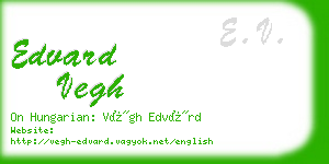 edvard vegh business card